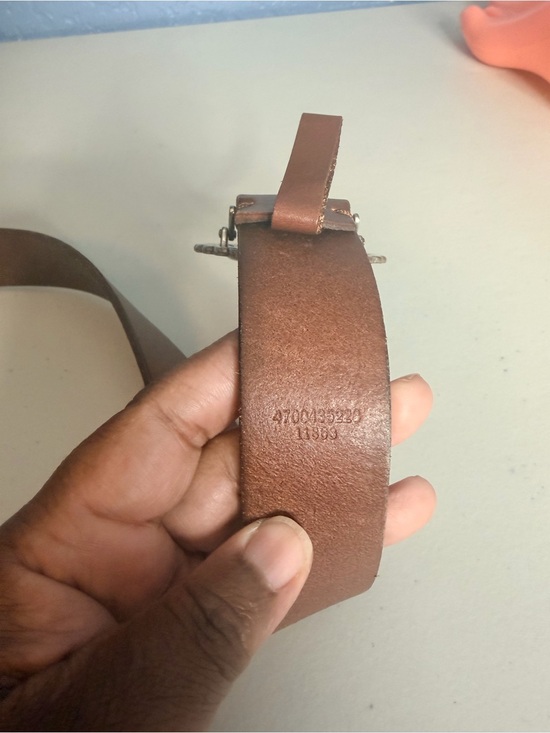 Lauren Ralph Lauren Brown Leather Belt with Silver Concho Buckle vintage. Large main image 13